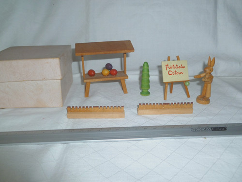 Osterhase mit verkaufsstand - osterhase,