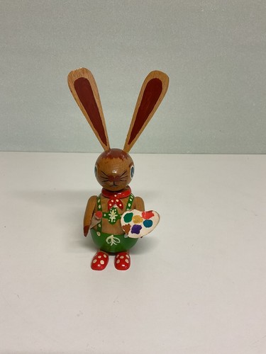 Alter osterhase bemalt holz - osterhase,