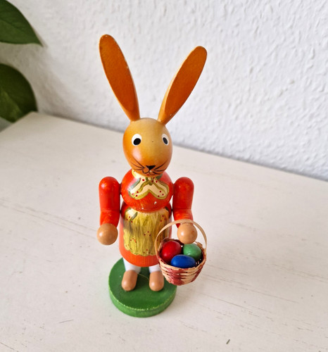 Osterhase holzfigur mit - holzfigur,