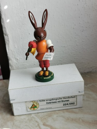 Osterhase mit blumen - osterhase,