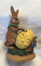 Altes Marolin Hase bemalt ein