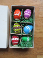 6 x Ostereier Erzgebirgsstube