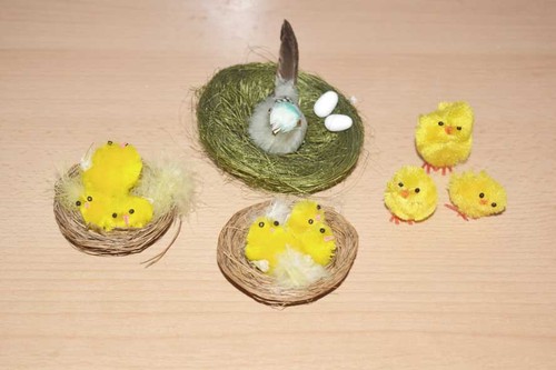 Oster deko kücken - kücken, und
