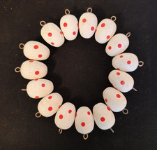 15 Ostereier Holz Original