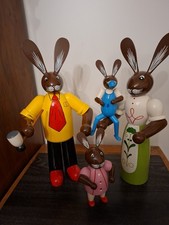 Osterhasenfamilie Erzgebirge