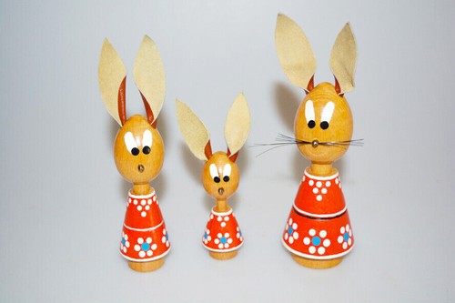 Osterdeko holz osterhasen - osterdeko,