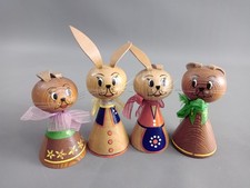 4er SET Osterhasen Erzgebirge