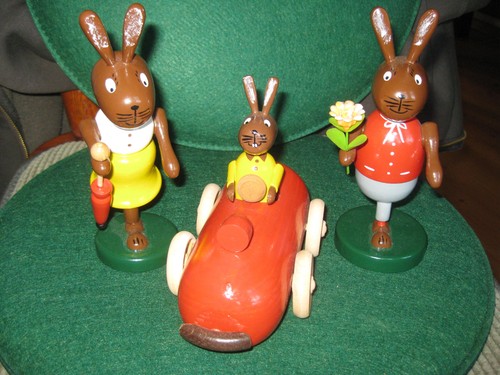 Osterhasen holz handarbeit - 3,